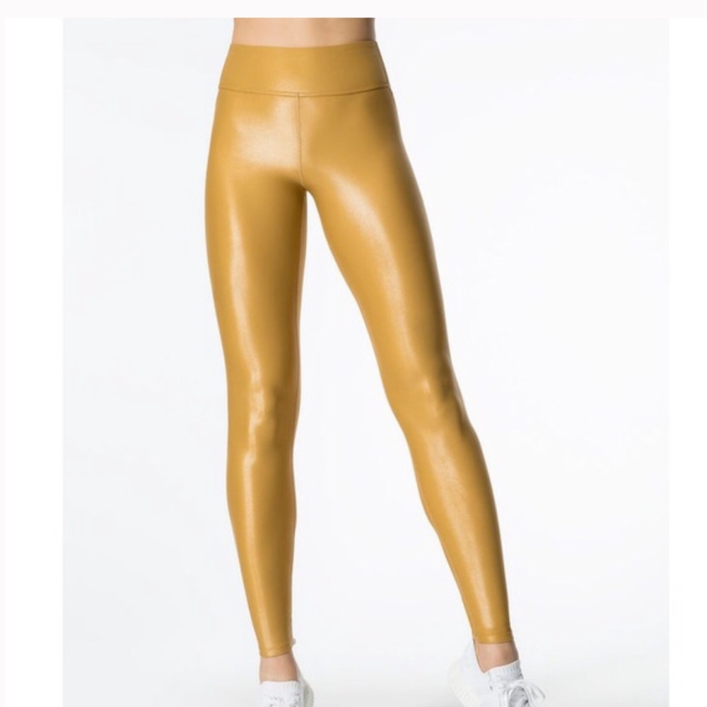 Carbon38 Gold Takara Shine leggings Small
